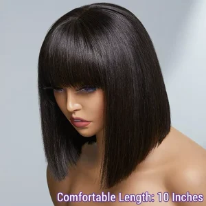 Straight Bob Brazilian Human Hair Wig