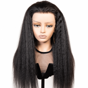 Straight Lace Frontal Kinky Wig