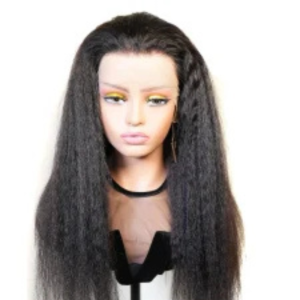 Straight Lace Frontal Kinky Wig