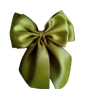 Oversized satin bow