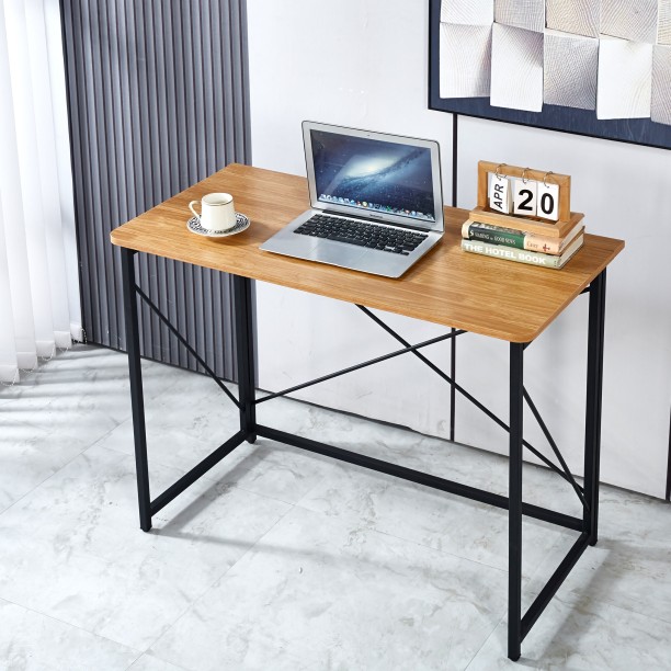 WLOTPUI Folding Laptop Computer Desk, Standing Desk, 39.4in Small Desk - Image 5