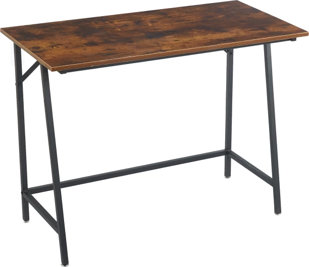 Artisign Computer Desk 39.4" Small Student School Writing Desk, Easy Assembly Study Writing Table Home Office Desk Modern Simple Style PC Desk for Small Space, Study Kids Black Desk, Metal Frame Engineered Wood Computer Desk – Brown