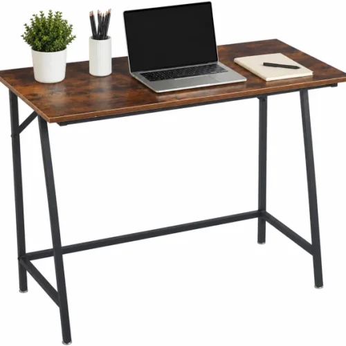 ArtisanFurnitureWarehouse Furniture 100cm x 50cm long spacious retro wood grain desktop computer desk
