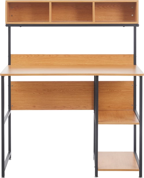 RSQQAV Computer Desk Student Table Gaming Desk Office Workstation with Shelves Multipurpose Table – WOOD