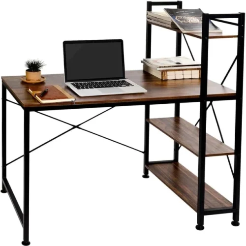 generic 0000 Solid Wood Computer Desk – brown