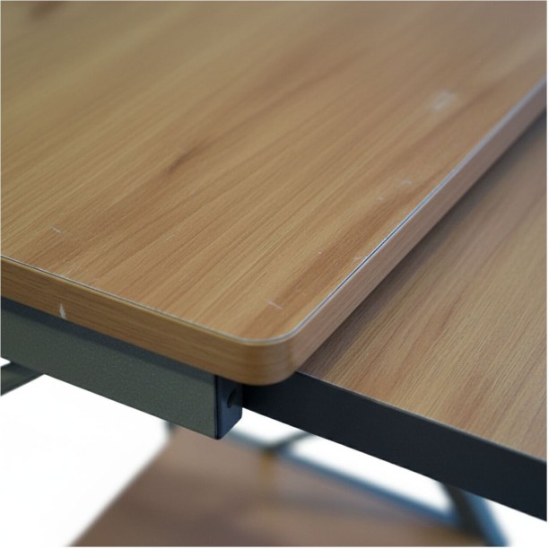 Vensico Wood Finish Computer Desk for Home and Office Engineered Wood Computer Desk – Wood Brown - Image 3