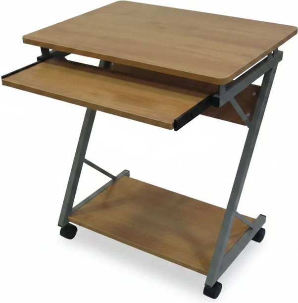 Vensico Wood Finish Computer Desk for Home and Office Engineered Wood Computer Desk – Wood Brown