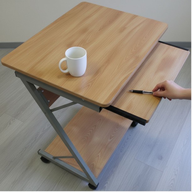 Vensico Wood Finish Computer Desk for Home and Office Engineered Wood Computer Desk – Wood Brown - Image 4