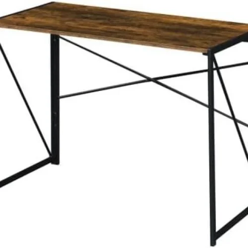 Nerdy Admin - Folding Computer Desk 100cm - Brown 0736372854179 Solid Wood Computer Desk