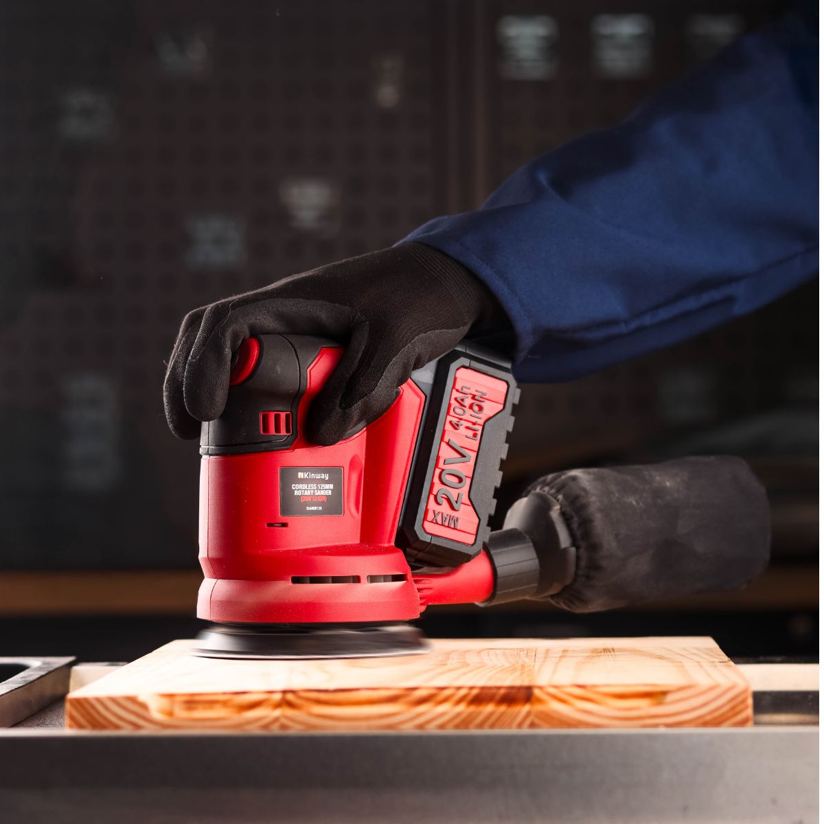 Kinway 20V Brushless Cordless 125 mm Rotary Sander – Tool Only - Image 5