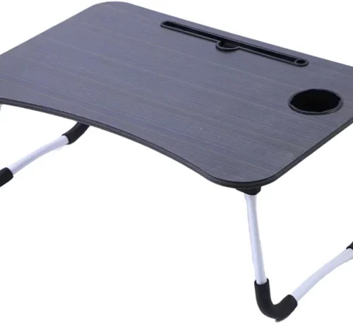 EZ Select Large Laptop Foldable Desk/Table Serving Tray with Tablet Stand Multipurpose Table – Black