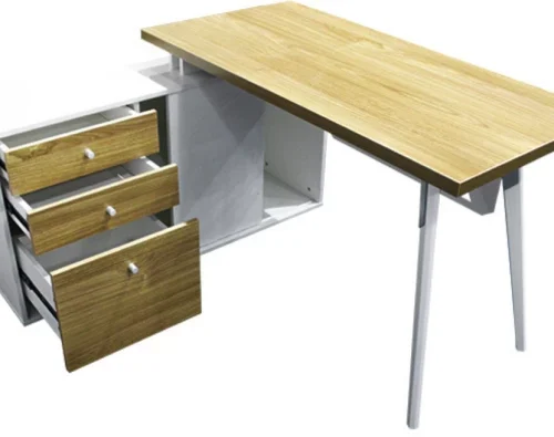 GOF FURNITURE BT618 Office Desk Office Table – OAK, White