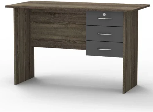 Musketeers Office Desk Solid Wood Workstation Solid Wood Workstation – Autumn Oak