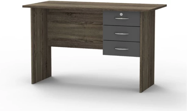 Musketeers Office Desk Solid Wood Workstation Solid Wood Workstation – Autumn Oak