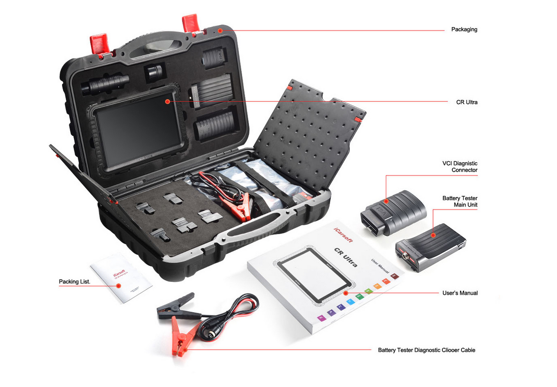 iCarsoft CR Ultra Advanced Automotive Diagnostic and Analysis Tool - Image 2