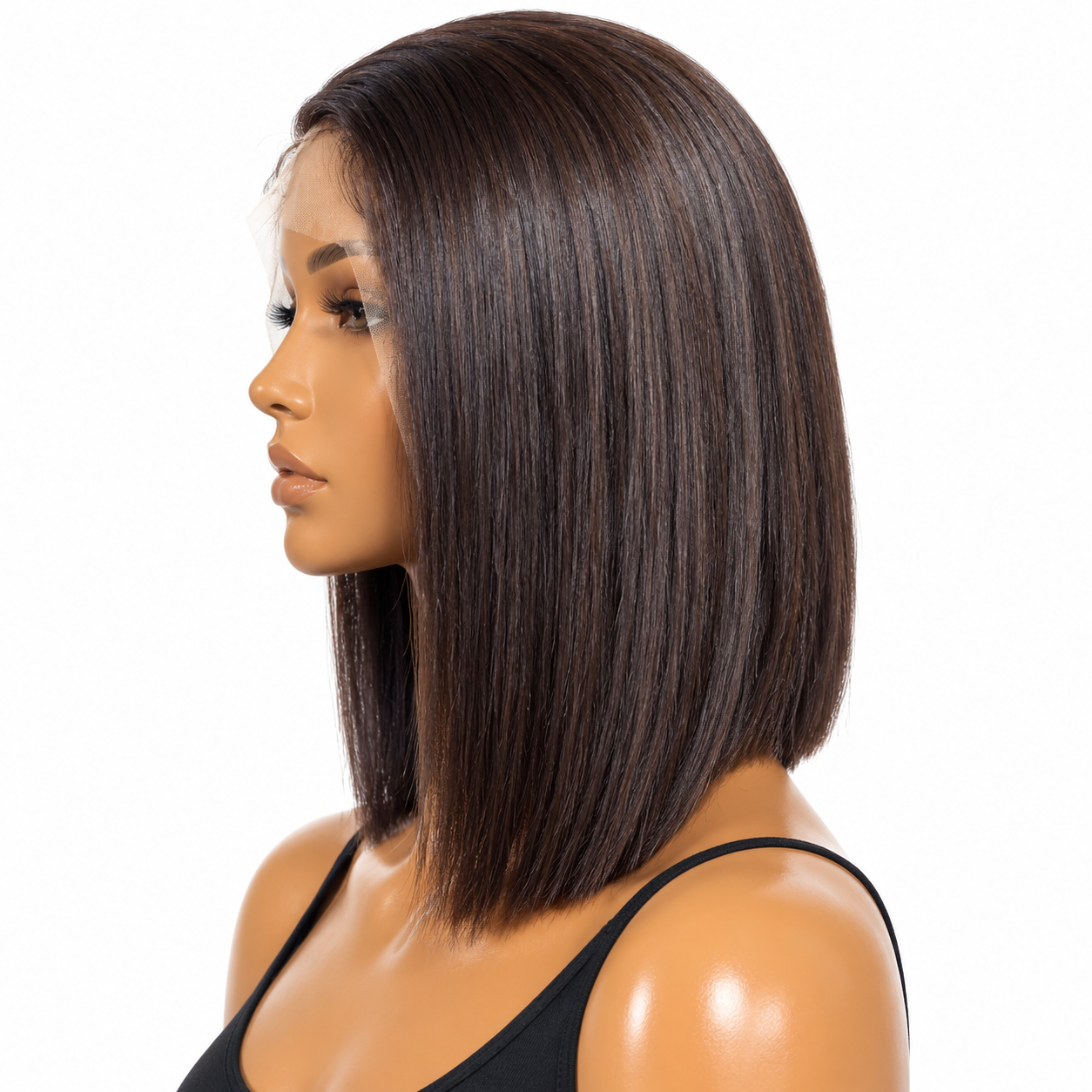 Glueless Brazilian Short Bob Human Hair Wigs Pre Plucked HD Lace Front Wig - Image 4