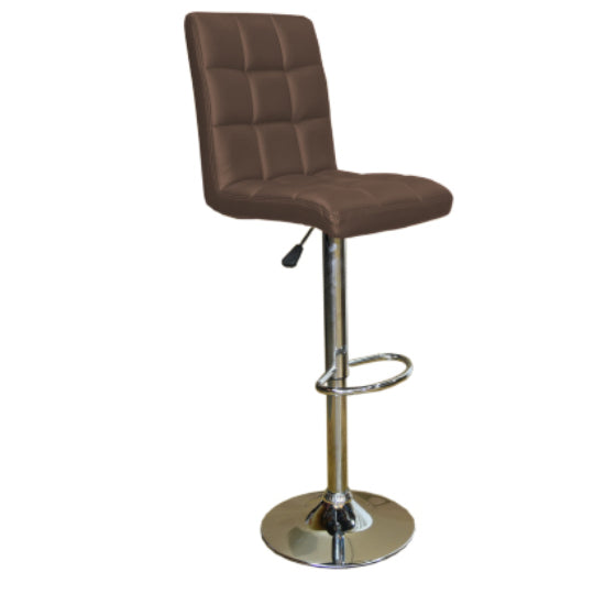 L Shape 18 Square Bar Stool – White - Image 3