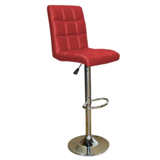 L Shape 18 Square Bar Stool – White