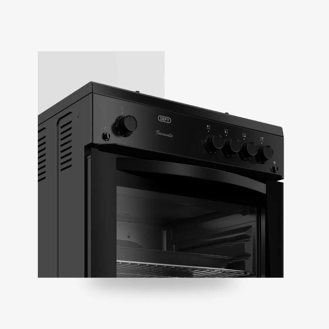 Defy 60cm Full Gas Freestanding Stove Black — DGS670 - Image 3