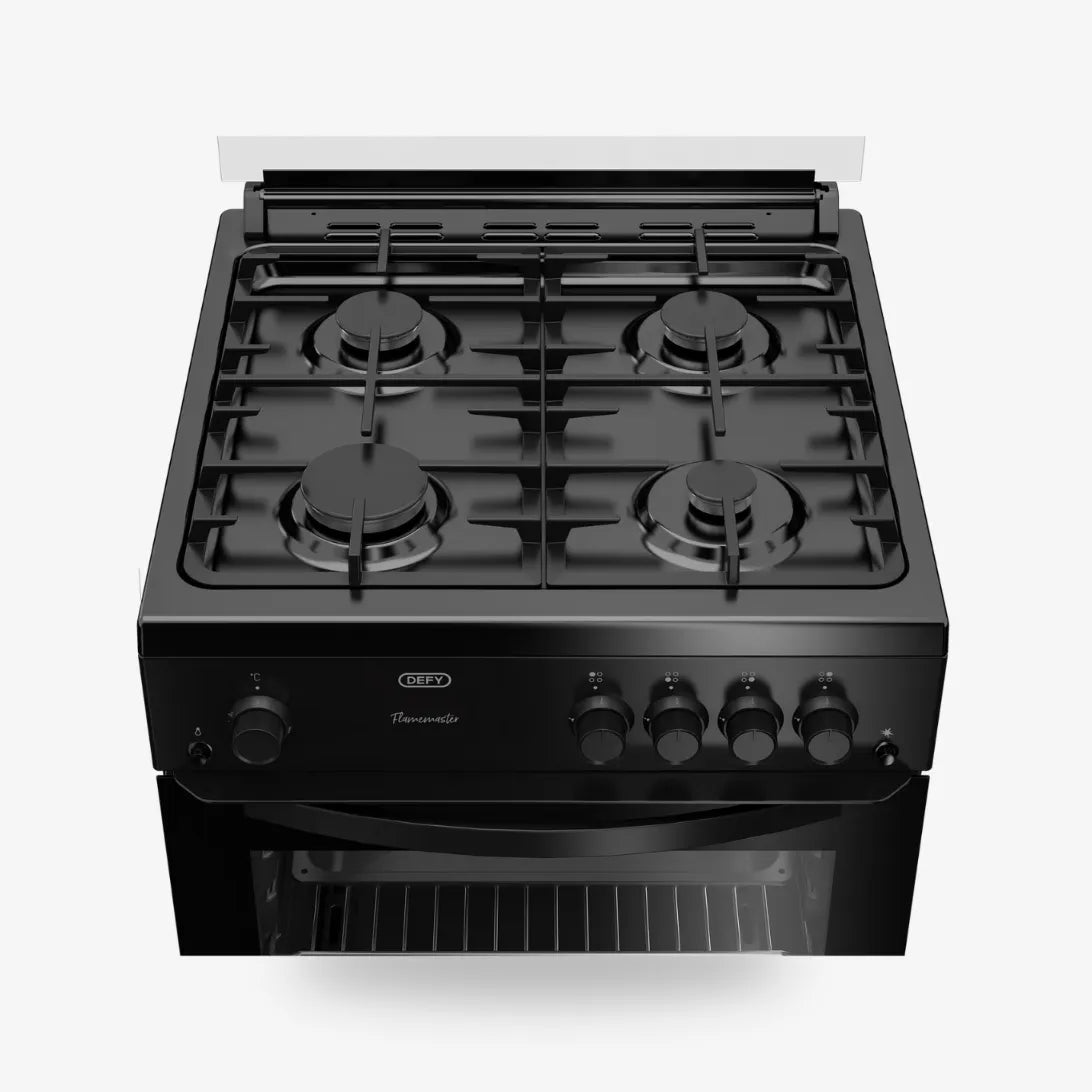 Defy 60cm Full Gas Freestanding Stove Black — DGS670 - Image 2