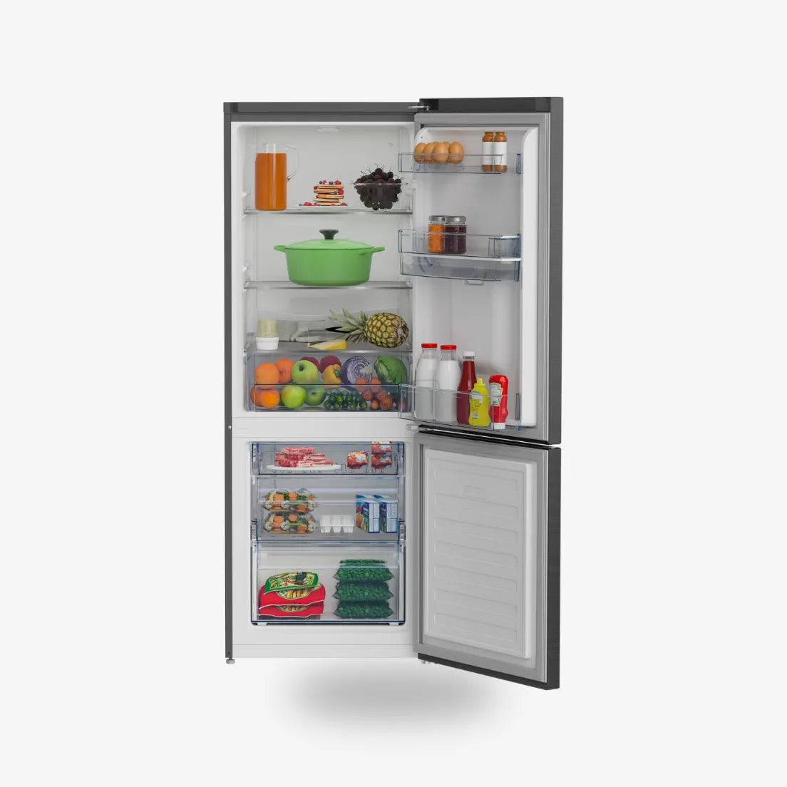 Defy 60cm Fridge / Freezer WD Satin Metallic — DAC627 - Image 2