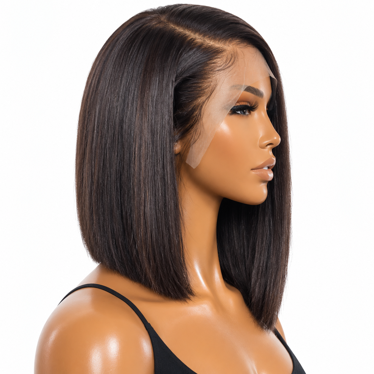 Glueless Brazilian Short Bob Human Hair Wigs Pre Plucked HD Lace Front Wig - Image 2
