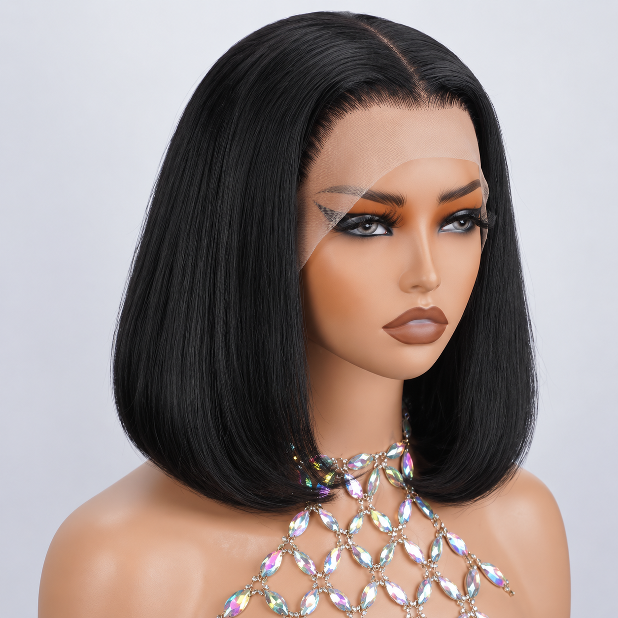 12-Inch Human Hair Bob Wig – 13×4 HD Lace Front - Image 2