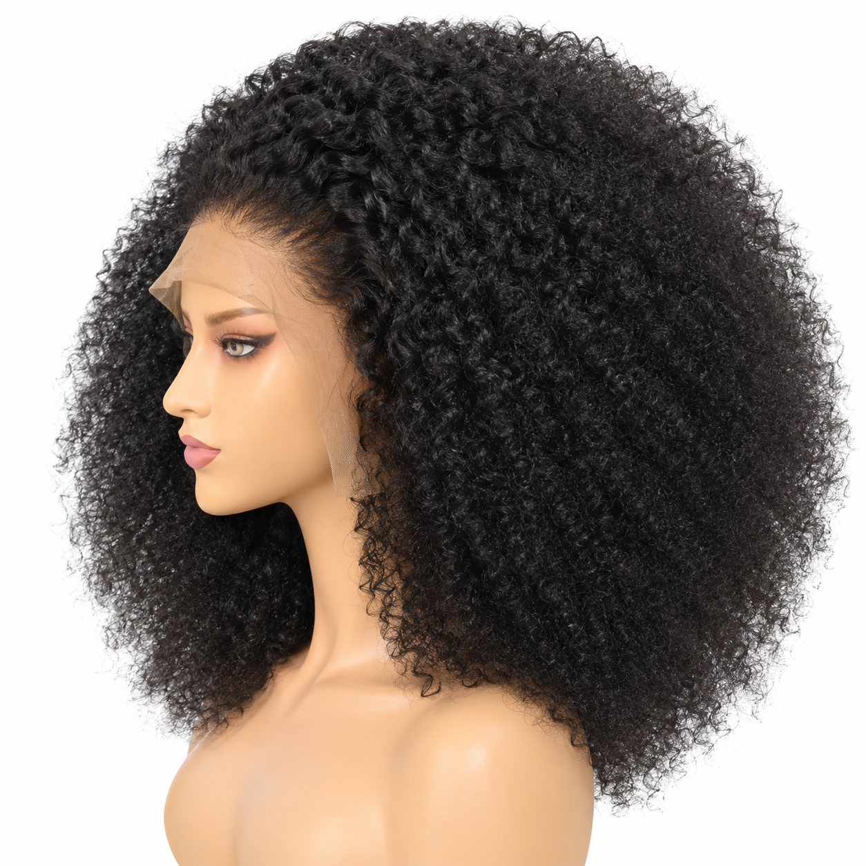 Kinky Curly Wig 13×4 Lace Front Wig Glueless Human Hair Wig - Image 2