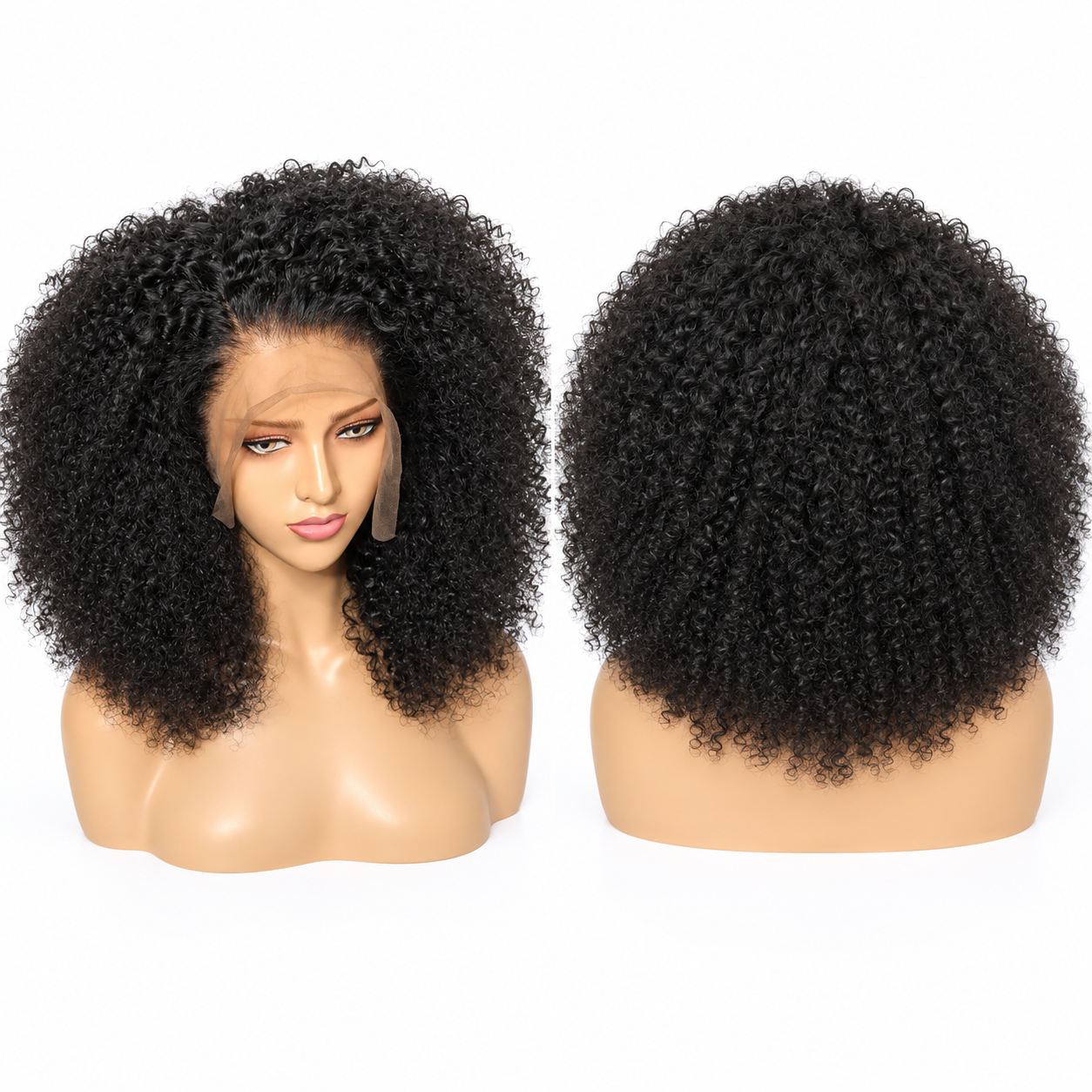 Kinky Curly Wig 13×4 Lace Front Wig Glueless Human Hair Wig - Image 5