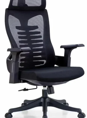 REX M A08 Office Adjustable Arm Chair – Black