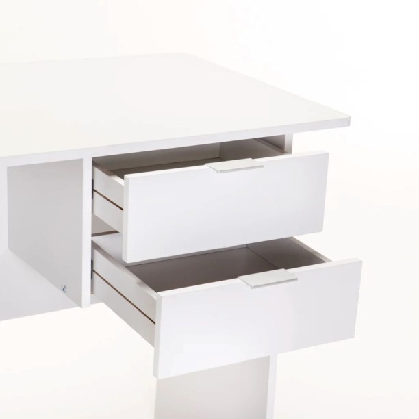 VIVIDITTO DF0504B Office Table – WHITE - Image 3