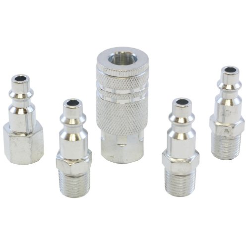 MAC AFRIC 5 PCS 1/4" BSP Galvanised Zinc Coupler Set