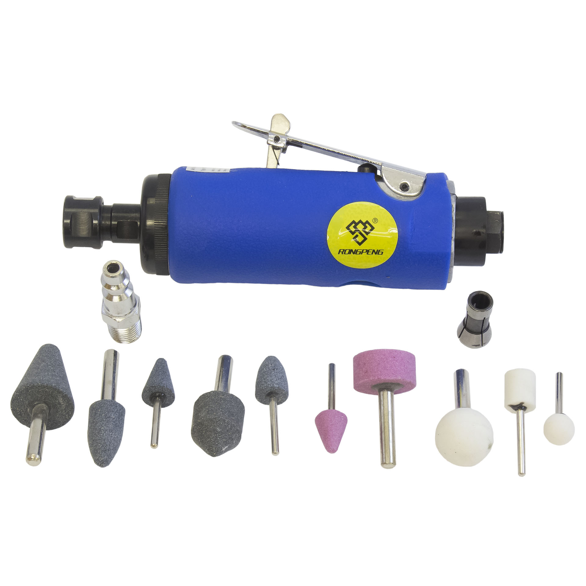 RONGPENG 22 000 rpm Air Die Grinder Kit – 3 mm / 6 mm Collets