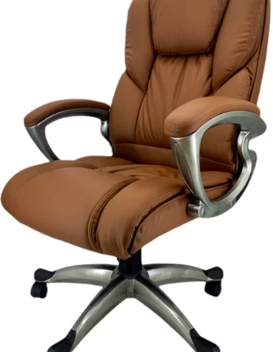 SMTE Executive Leather Office Chair AL-8857B - Brown Office Conference Chair