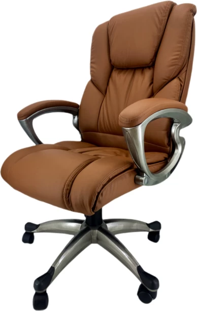 SMTE Executive Leather Office Chair AL-8857B - Brown Office Conference Chair