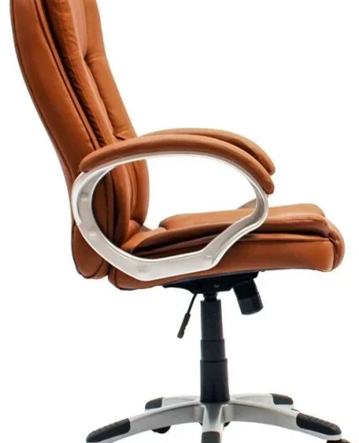 SMTE Office Chairs - Executive PU Leather High Back - Brown Office Executive Chair
