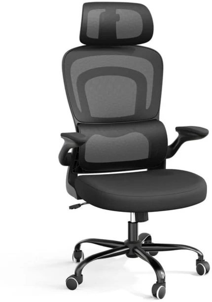 Decorum & Co Premium Ergonomic Mesh Office Chair High Back Chair – Black