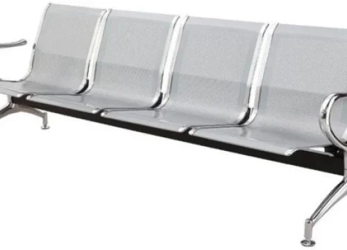 Amika Aurora Nomad Bench Office Visitor Chair – Silver
