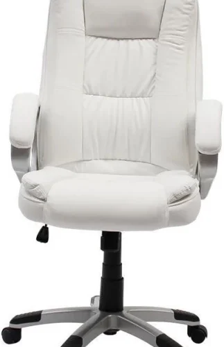 werdafurn Executive Leather Office Chair - White Office Executive Chair