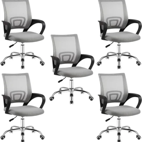 AFRISINO IMPORTS Ergonomic Office Chair Office Adjustable Arm Chair – GREY