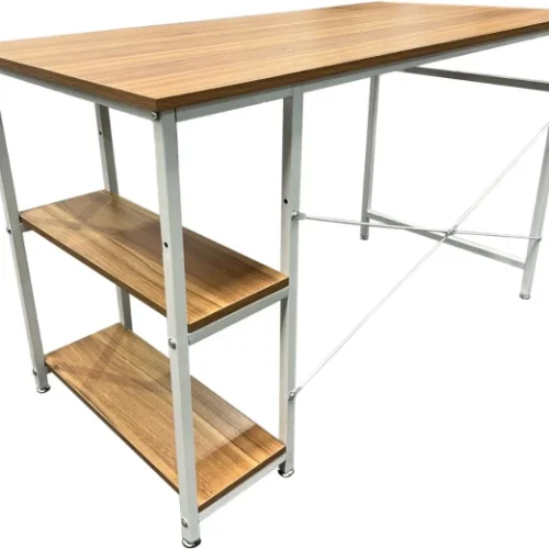 Amika Aurora Elyse Industrial Computer Desk Office Table – Oak