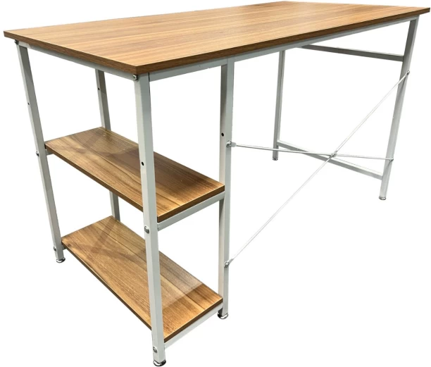 Amika Aurora Elyse Industrial Computer Desk Office Table – Oak