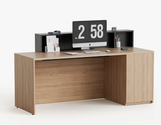 ITass Deco Rep130 Office Table – Solid Ash Wood - Image 2