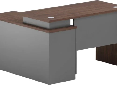 SMTE ZY1407 Multipurpose Table – WALNUT, GREY
