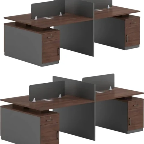 SMTE ZY2412 Multipurpose Table – WALNUT, GREY