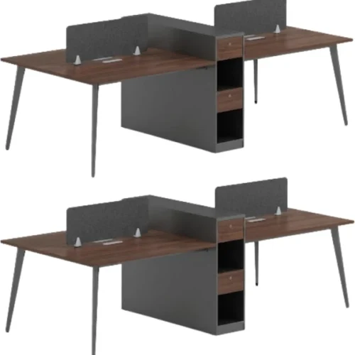 SMTE ZY2710 Multipurpose Table – WALNUT, GREY