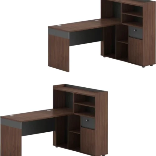 SMTE ZY1502 Multipurpose Table – WALNUT, GREY