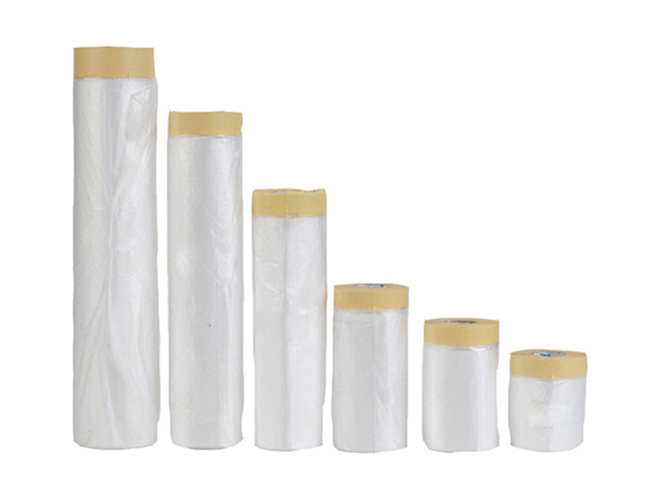 BULLDOG AUTO Masking Film Roll, Pre-taped