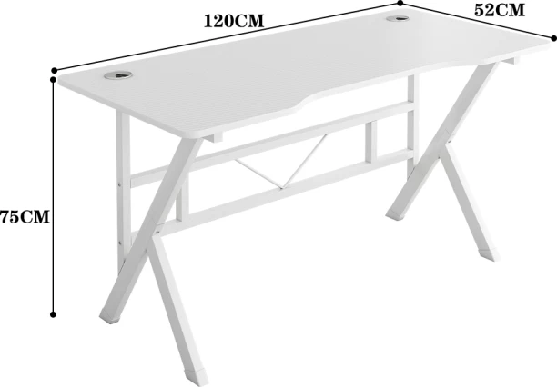 breblo a157b Solid Wood Computer Desk – white - Image 4