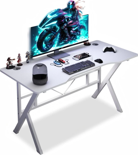 breblo a157b Solid Wood Computer Desk – white